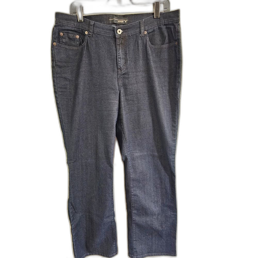 Venezia Women's Plus Size Bootcut Jeans - Dark Indigo - Size 16 Average